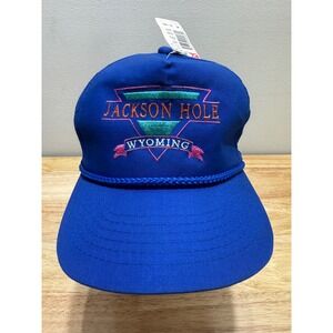 Vintage Jackson Hole Wyoming SnapBack Trucker Hat OSFM NWT